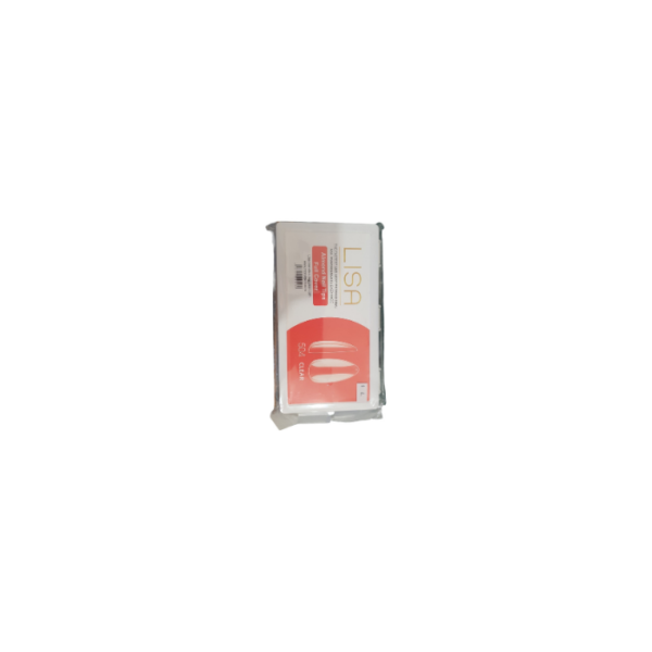 Almond Nail Tips Full Cover 504 Clear Lisa
