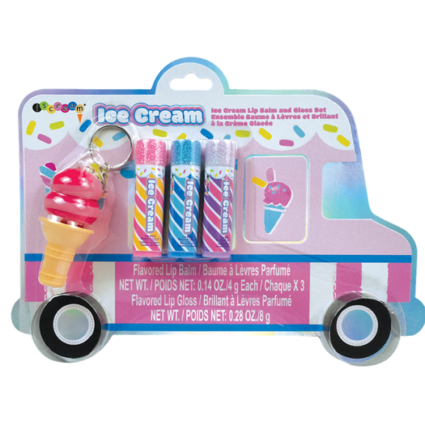 Ice Cream Truck Lip Balm And Gloss Set