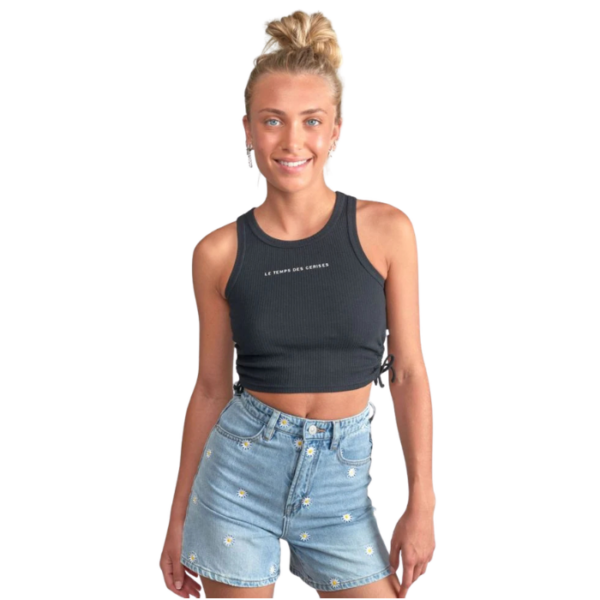Maragi Cropped Black Eye Tee