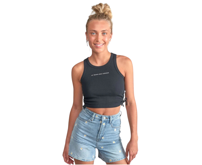3 Maragi Cropped Black Eye Tee - Image 1