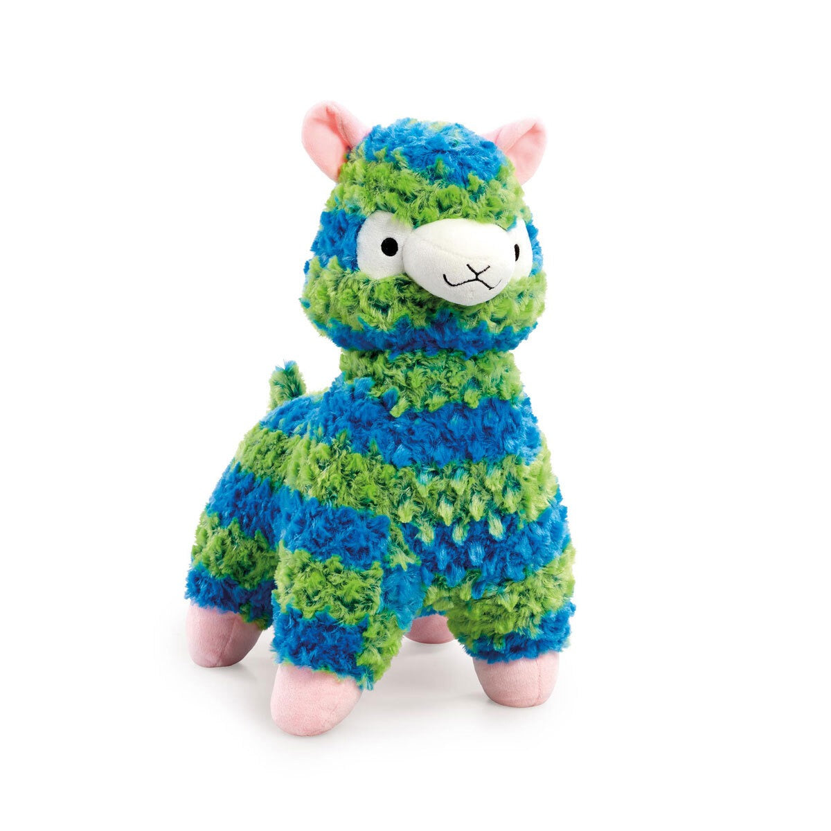 315-10186-I-1 Snuggle Buddies Fleecy Llama Green/Blue 40cm Soft Toy