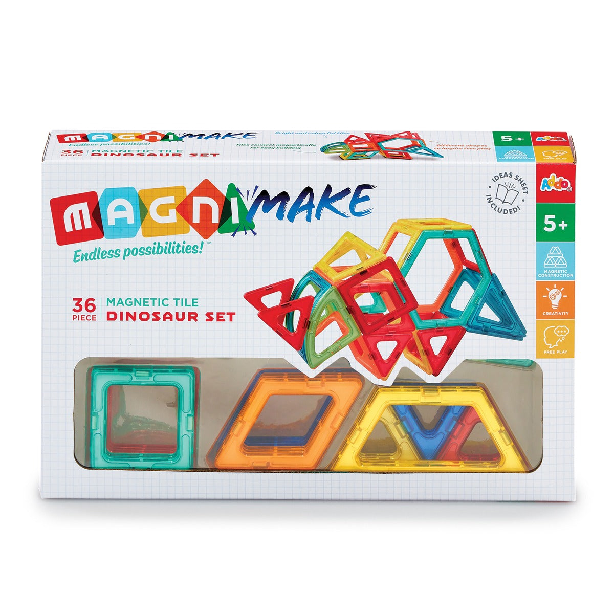 321-10106-B-1_28047e03-58dd-4353-a73e-f2cc20d7f4c5 Magnimake 36 Piece Dinosaur Set