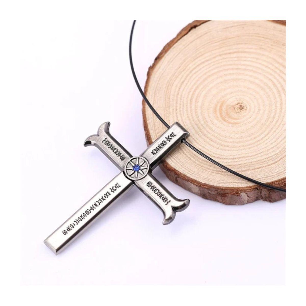 327 One Piece Mihawk Necklace Cross