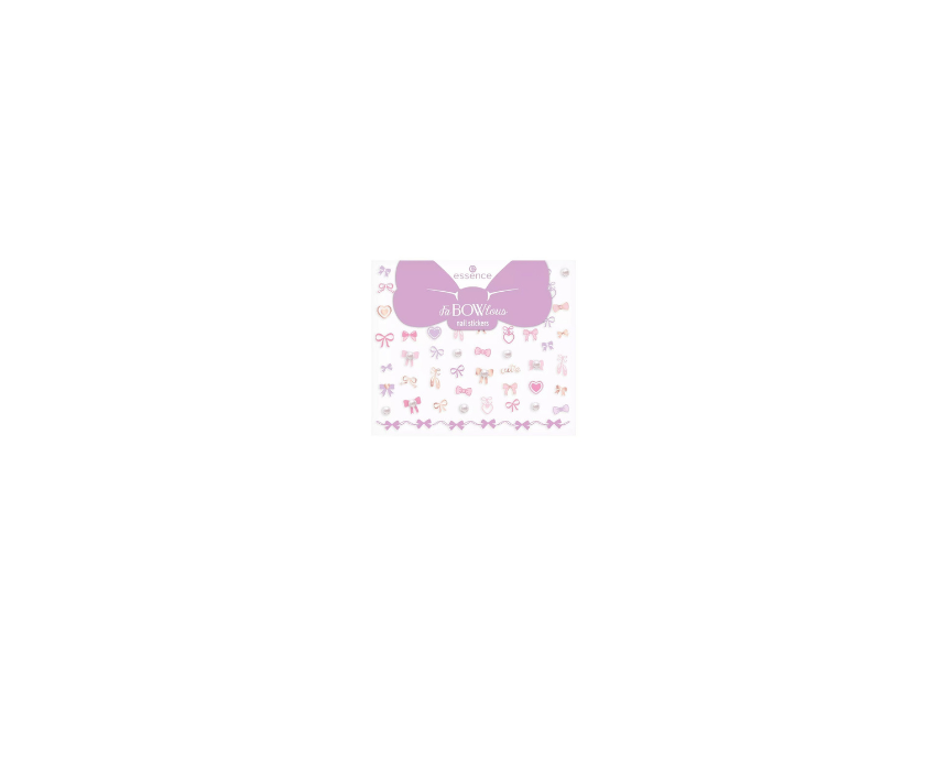 358 Essence FaBOWlous Nail Stickers 01 Ballet Of Bows! x61 - Image 1