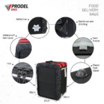 PRODEL Durable Waterproof Backpack for Food Delivery -BYK JET 38 - Red - Image 