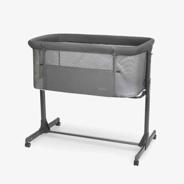 Noah Bedside Crib – Dark Grey (2025)