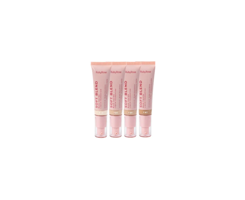 396 Soft Blend Liquid Foundation Pink Ruby Rose - Image 1