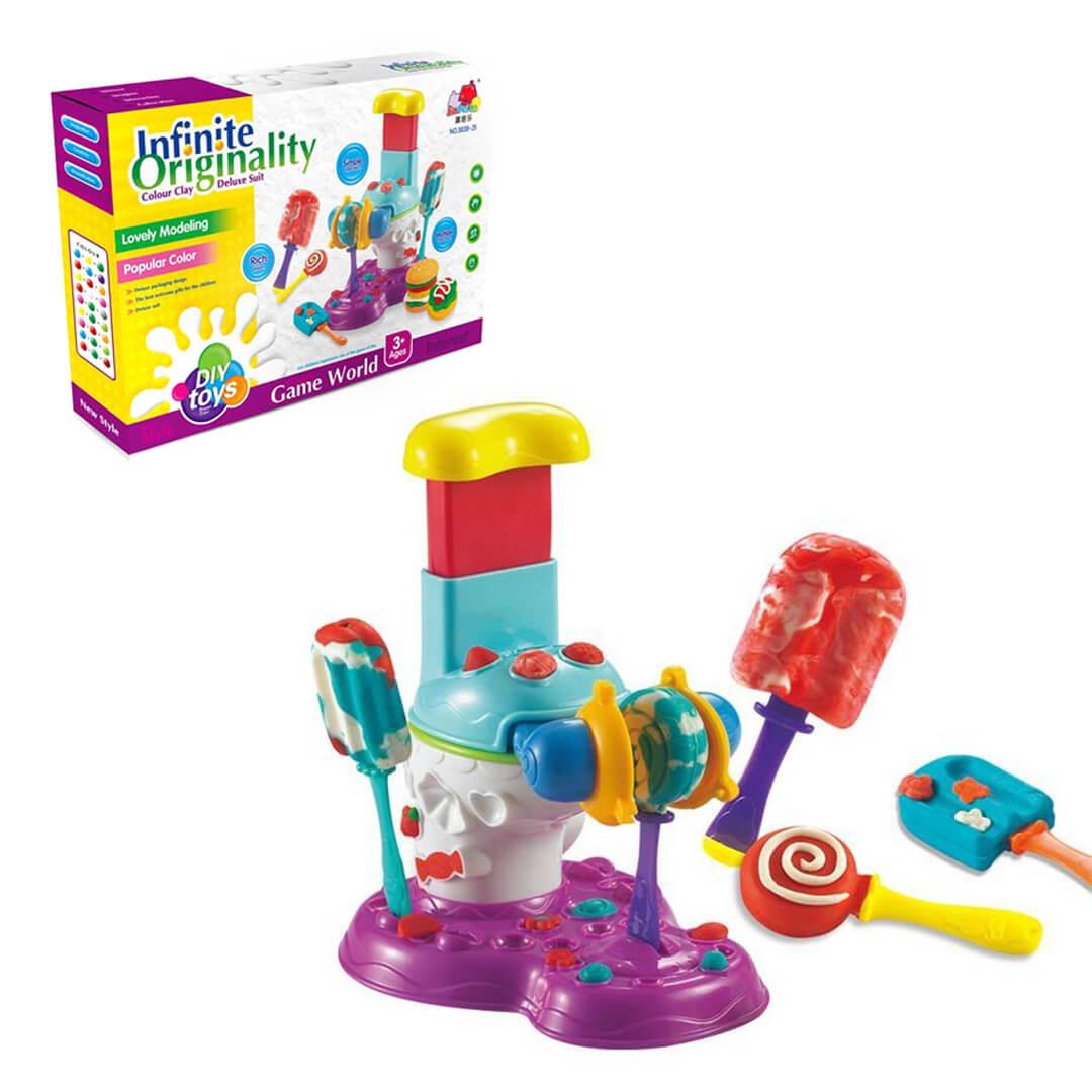 3_14e71d32-d1ac-4fe8-8c6a-7e93e278d127.jpg Lollipop & Popsicle Maker Playdough Set - Image 1