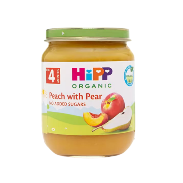 HiPP Organic Peach With Pear Baby Puree