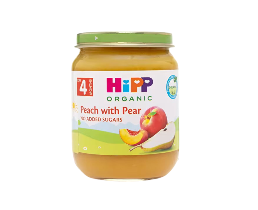 4 HiPP Organic Peach With Pear Baby Puree - Image 1