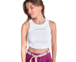 Maragi Cropped White Eye Tee - Image 