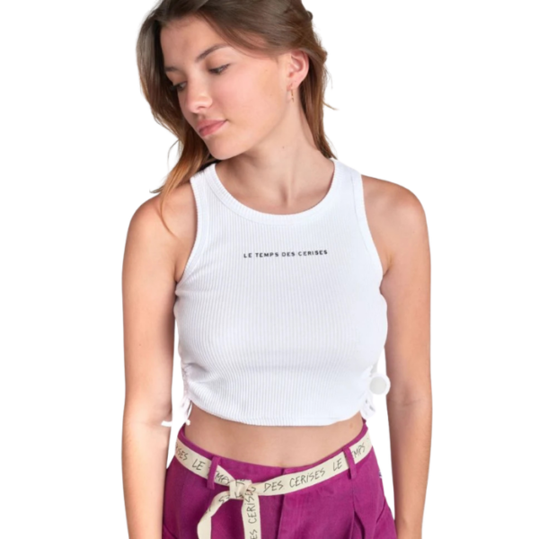 Maragi Cropped White Eye Tee