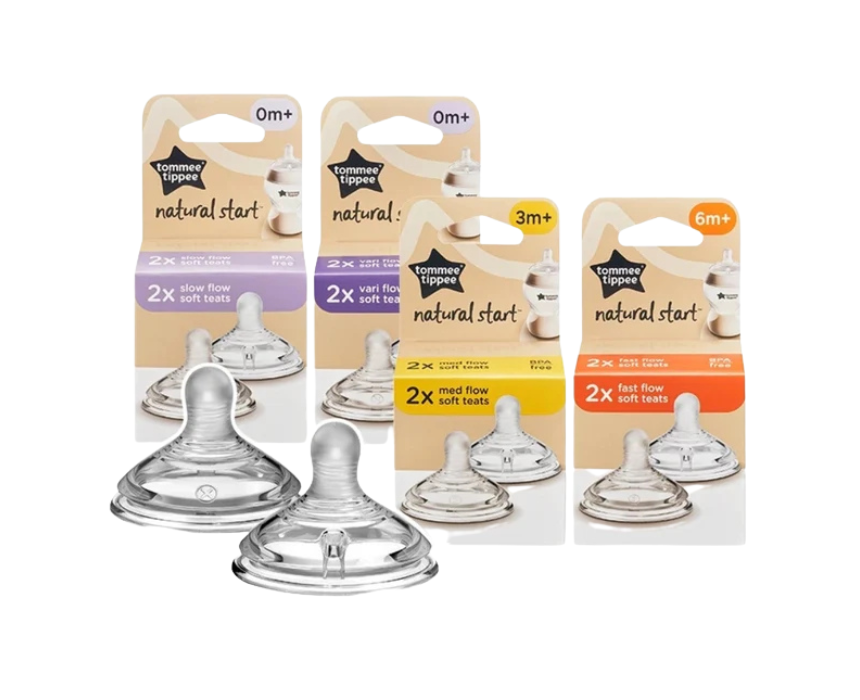 4 Newborn Vari Flow Teats Tommee Tippee - Image 1