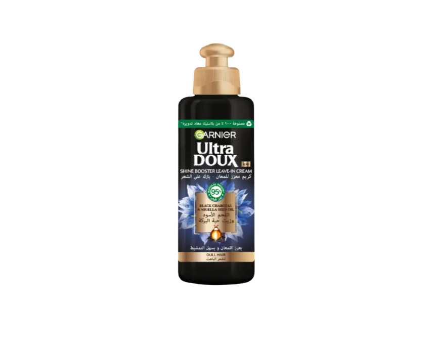 4 Garnier Ultra Doux Black Charcoal And Nigella Seed Oil Leave In Cream - Image 1