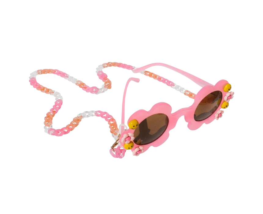 4 Smiles Sunglasses And Chain - Image 1