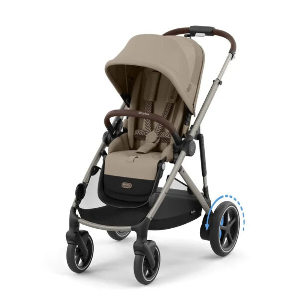 Stroller e-GAZELLE S (Taupe Frame) Almond Beige