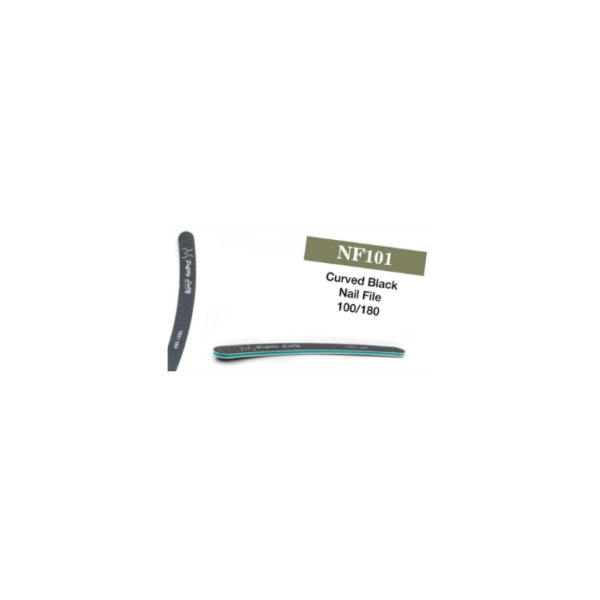 Curved Black Nail File Pretty Lady