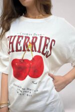 Cherry Top in White - Image 