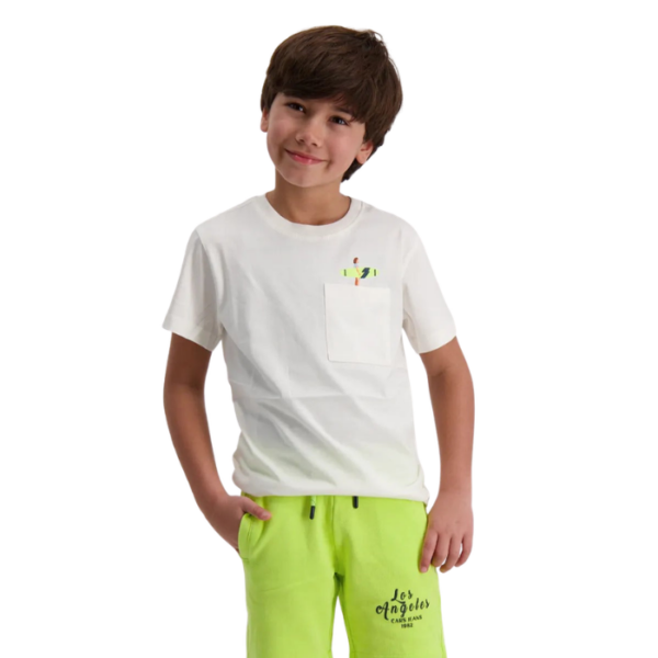 The Surfer White Short Sleeves Tshirt