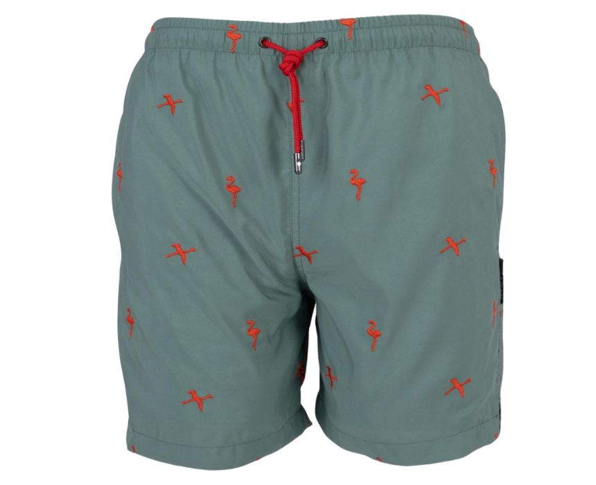 5 Flamingo kaki Swim Short - Image 1
