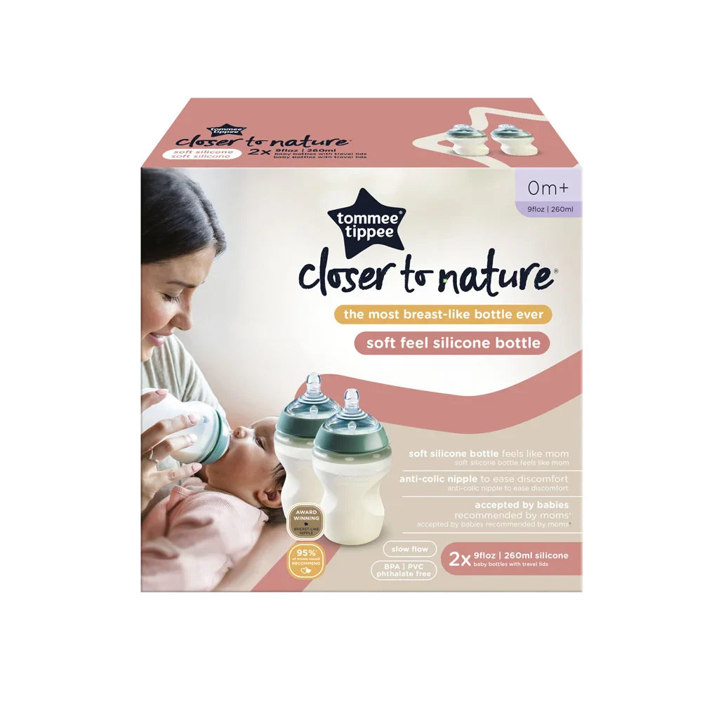 5010415227287_2c25271c-e848-445c-85c0-d7c62f2361e0 Silicone Baby Bottles - 260ml - 0+ Months - 2 Pack