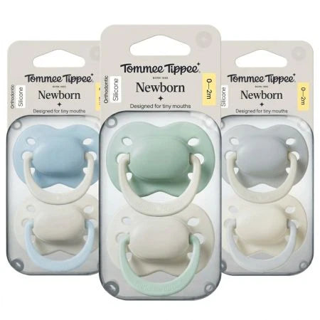 Newborn Soother 0-2m Boy Pack of 2 Assorted