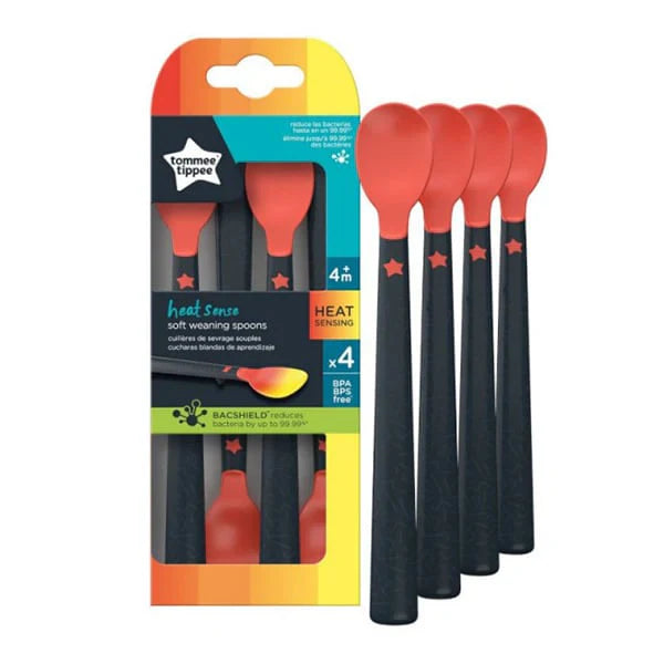 Heat Sense Soft Weaning Spoons - Pack of 4