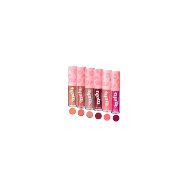 Melu Lip Gloss Lipstick Ruby Rose