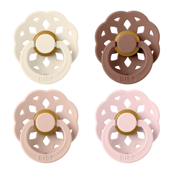 Boheme Latex Pacifier — Size 1 (0-6m), 2 Pack, WoodchuckBlush