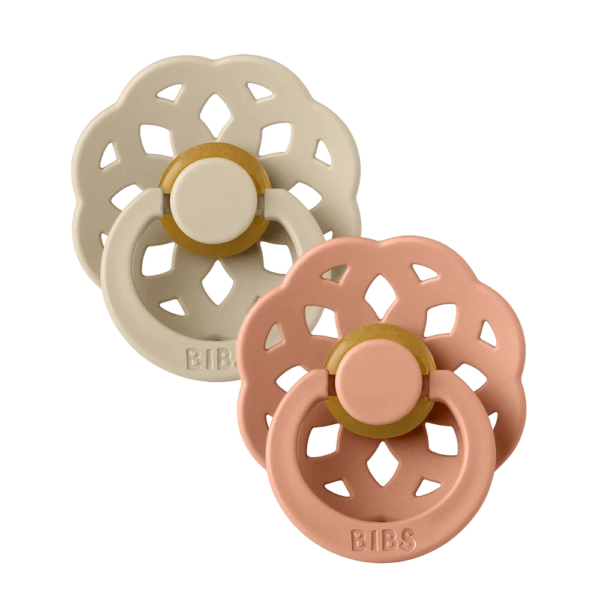 Boheme Latex Pacifier — Size 1 (0-6m), 2 Pack, Vanilla Peach