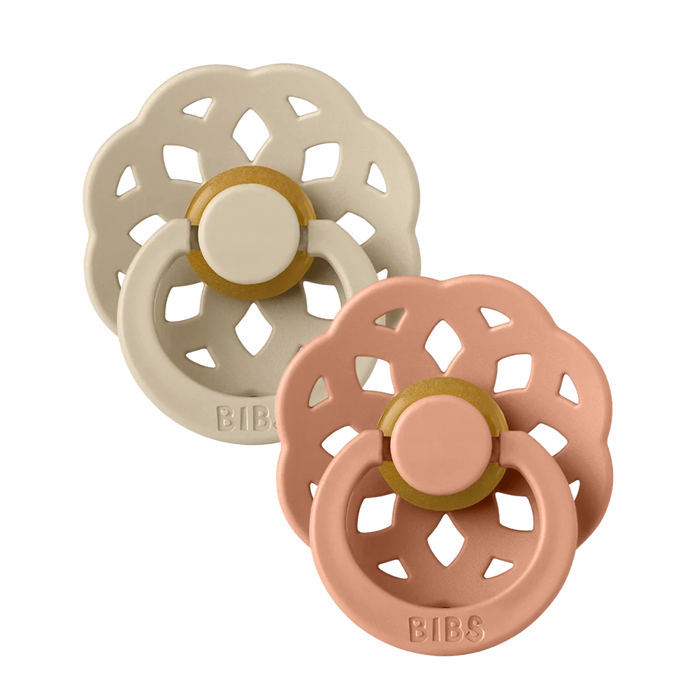 5713795229178-1_3f8c0036-90fc-45f9-9730-ca859cfdced7 Boheme Latex Pacifier — Size 2 (6-18m), 2 Pack, Vanilla Peach