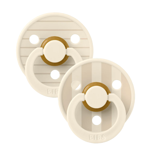 Studio Colour Latex Pacifier — Size 1 (0-6m), 2 Pack, Vanilla Mix
