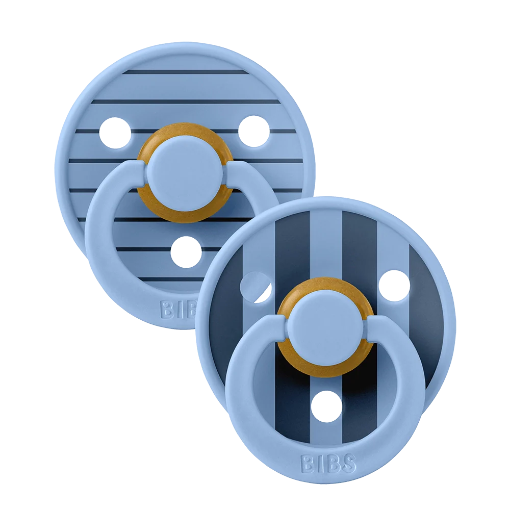 5713795259724-1_539c7746-3cc0-40e4-b512-7d5d9f419dc6 Studio Colour Latex Pacifier — Size 1 (0-6m), 2 Pack, Sky Blue Mix