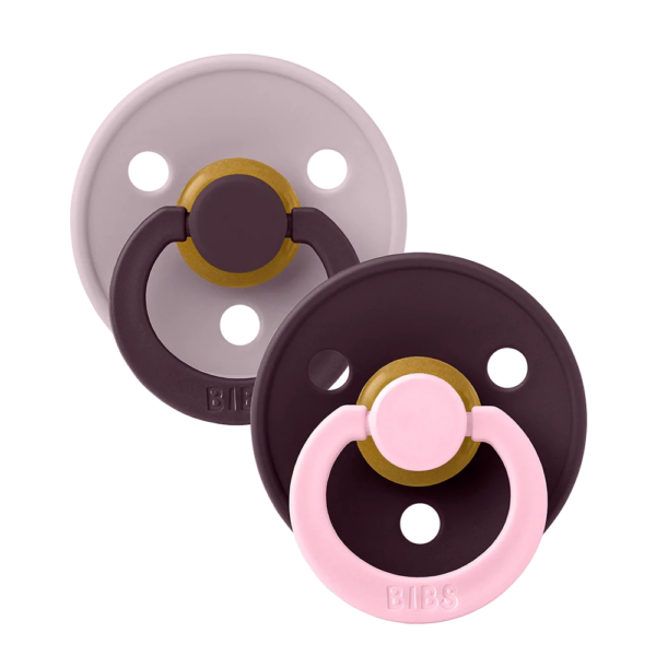 Studio Colour Latex Pacifier — Size 1 (0-6m), 2 Pack, Dusky Lilac