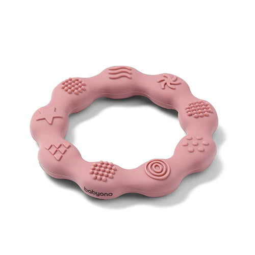 Silicone Teether Ring – Pink