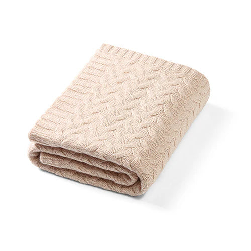 Merino Wool Blanket – Light Beige