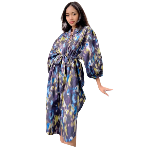 Plum Tie Dye Chemise Dress