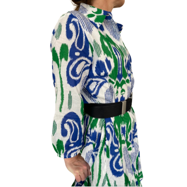 Blue And Green Chemise Dress