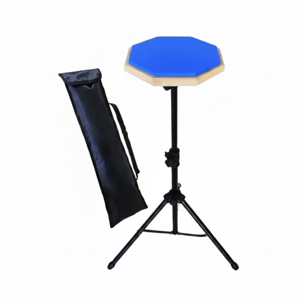 8" Drum Practice Pad with Stand & Carrying Bag