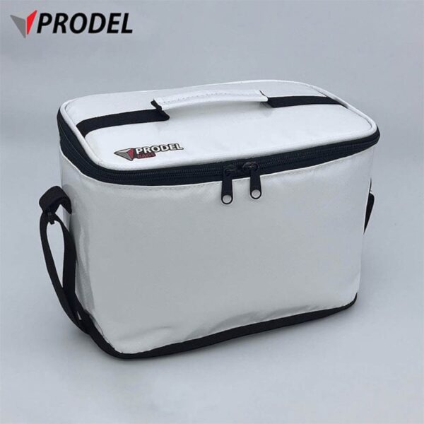 PRODEL Insulated Lunch Bag Washable Durable Fabric - White