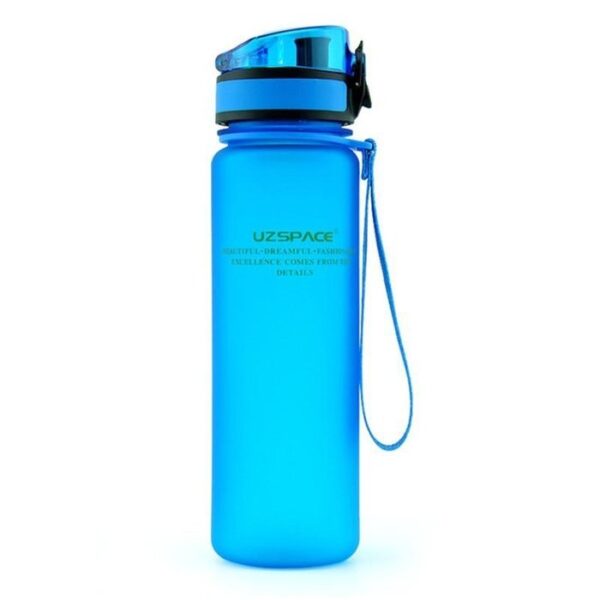 Plastic Water Bottle Colorful Frosted 650Ml Blue#3037