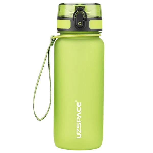 Plastic Water Bottle Colorful Frosted 650Ml Briqht Green#3037