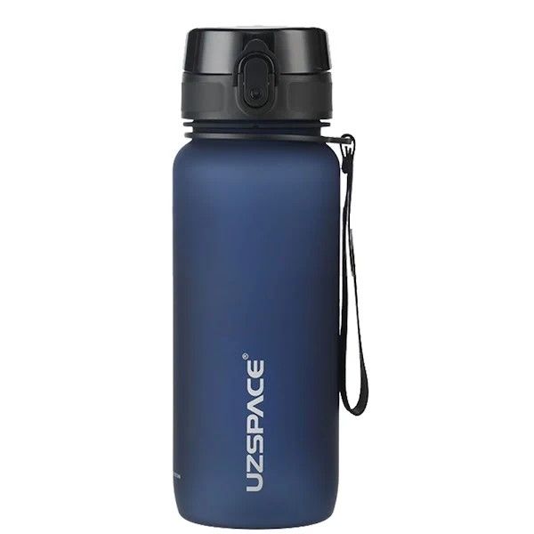Plastic Water Bottle Colorful Frosted 650Ml Dark Blue#3037