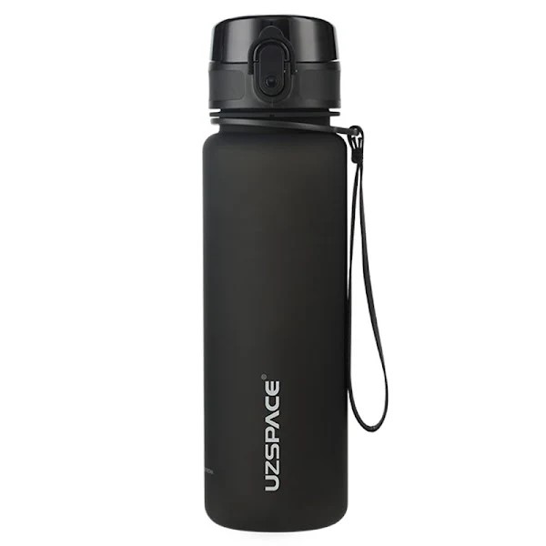 Plastic Water Bottle Colorful Frosted 650Ml Classic Black#3037