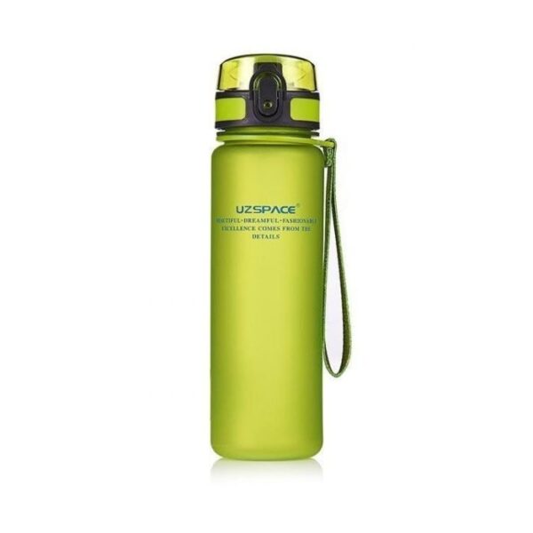 Plastic Water Bottle Colorful Frosted 1000Ml Green#3038