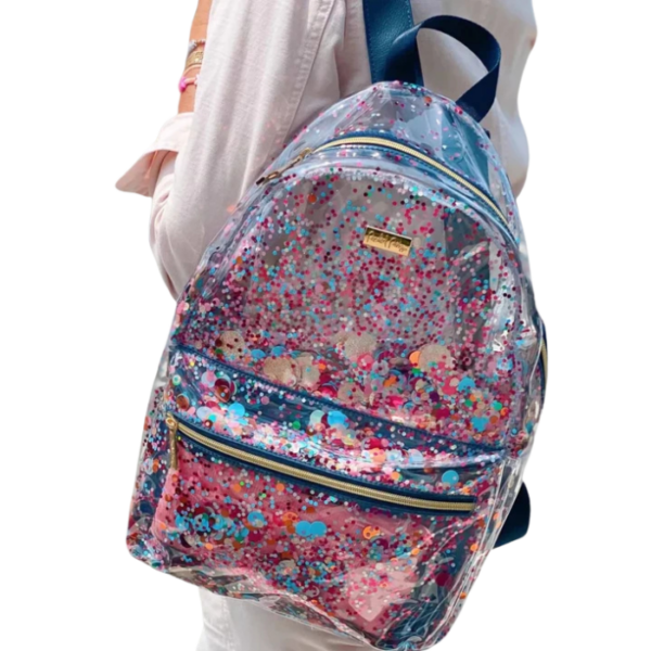 Confetti Clear Backpack