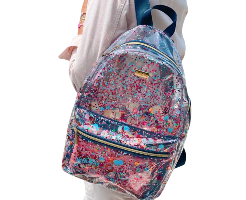 7 Confetti Clear Backpack - Image 1