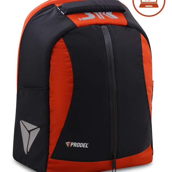 BYK Laptop Backpack 15" Hardshell Shockproof & Waterproofs - Black & Orange