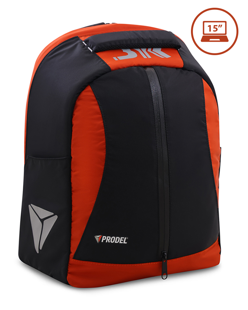 7029- BYK Laptop 15 Black:Orange- Main BYK Laptop Backpack 15" Hardshell Shockproof & Waterproofs - Black & Orange - Image 1