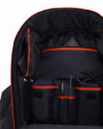 Laptop Bag 13 Inch Hard Shell Waterproof Shockproof - Black & Orange - Image 
